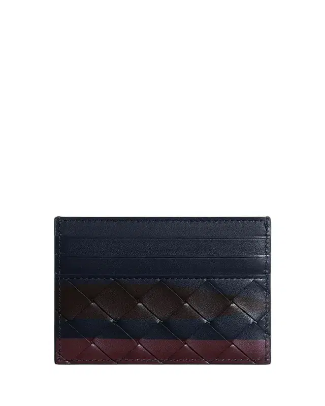 Bottega Veneta Men's Intrecciato Airbrushed Card Holder