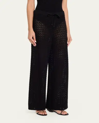 L'AGENCE Gaelle Pointelle Knit Pants | Thumbnail 4