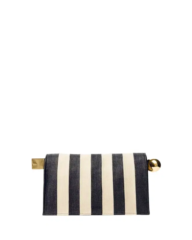 The Rond Carré Stripe Clutch