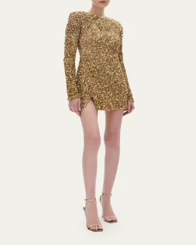 RACHEL GILBERT Phillipe Embellished Strong-Shoulder Mini Dress | Thumbnail 2 RACHEL GILBERT Phillipe Embellished Strong-Shoulder Mini Dress | Thumbnail 2