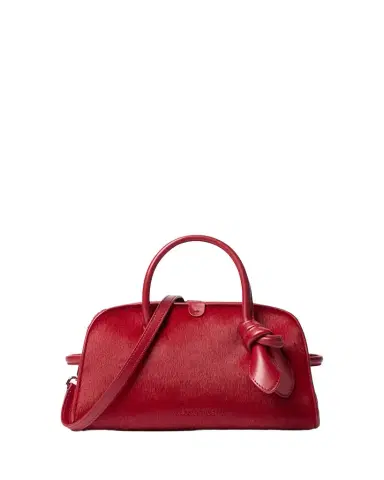 Jacquemus Small Turismo Bowling Bag in Pony Hair and Leather | Thumbnail 1 Jacquemus Small Turismo Bowling Bag in Pony Hair and Leather | Thumbnail 1