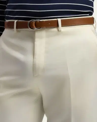 Ralph Lauren Purple Label Calfskin O-Ring Belt | Thumbnail 2