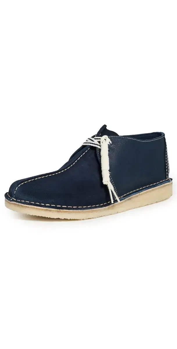Suede Desert Trek Shoes Navy Suede
