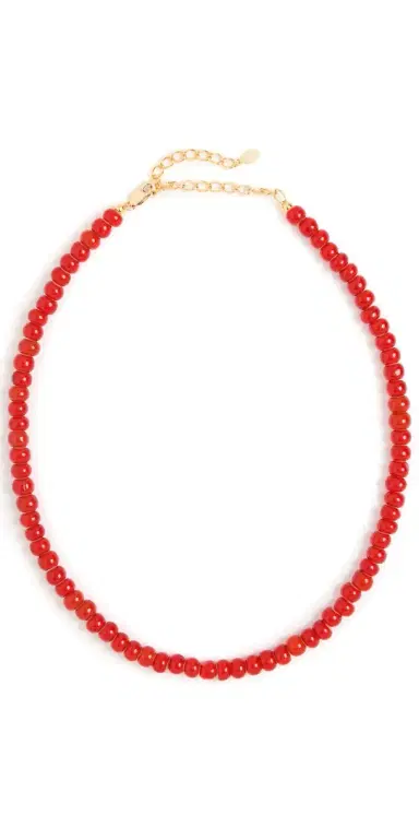 Shashi Rojo Necklace Red One Size | Thumbnail 1