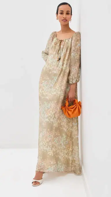 BERNADETTE Bonnie Dress Jasmine/Mocha 34 | Thumbnail 6