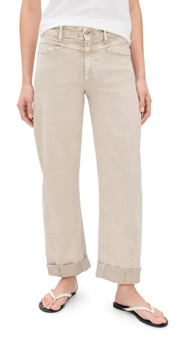 LE JEAN Selena Crop Jeans Desert Sands