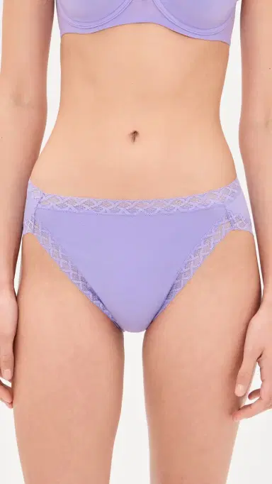 Natori Bliss French Cut Panties 3 Pack Frost Sky/Blue Mst/Violet Tulip M | Thumbnail 3
