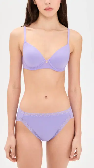 Natori Bliss French Cut Panties 3 Pack Frost Sky/Blue Mst/Violet Tulip M | Thumbnail 5