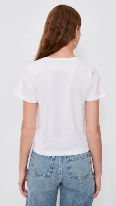 LESET Margo V Neck Shirt White | Thumbnail 3
