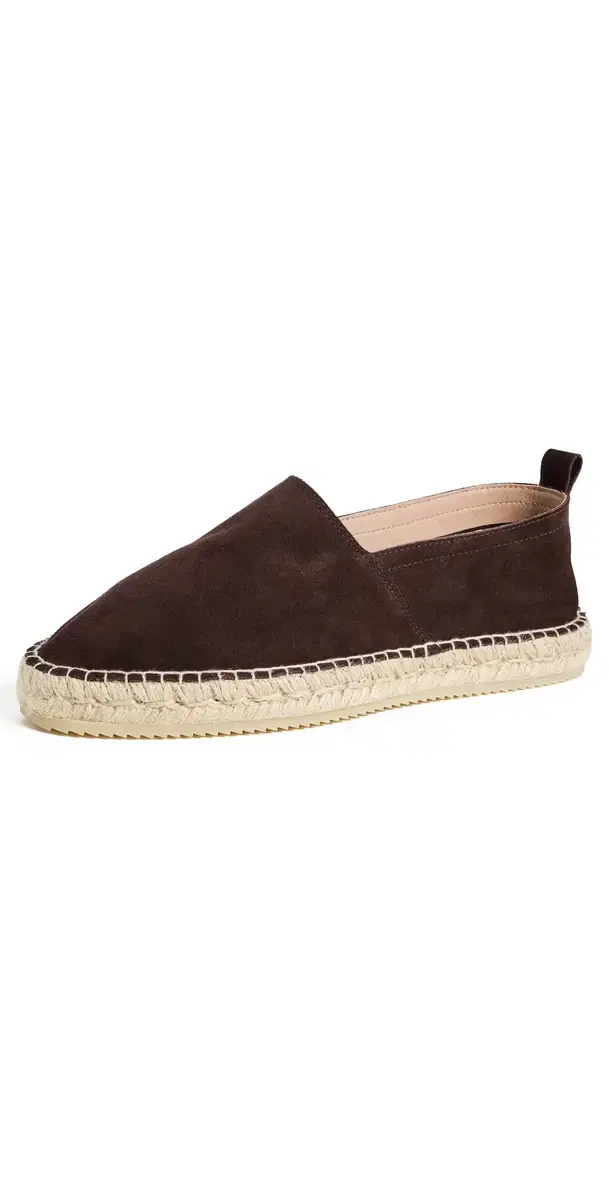 Helio Suede Espadrilles Dark Brown