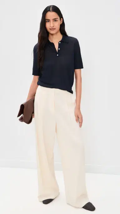Theory Short Sleeve heer Polo Nocturne Navy | Thumbnail 5