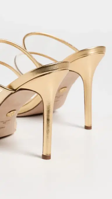Veronica Beard Asha Piping Sandals Clear/Pale Gold | Thumbnail 4 Veronica Beard Asha Piping Sandals Clear/Pale Gold | Thumbnail 4
