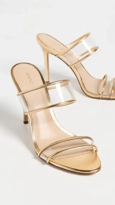 Veronica Beard Asha Piping Sandals Clear/Pale Gold | Thumbnail 5 Veronica Beard Asha Piping Sandals Clear/Pale Gold | Thumbnail 5