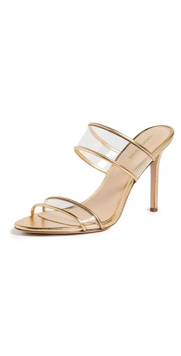 Asha Piping Sandals Clear/Pale Gold