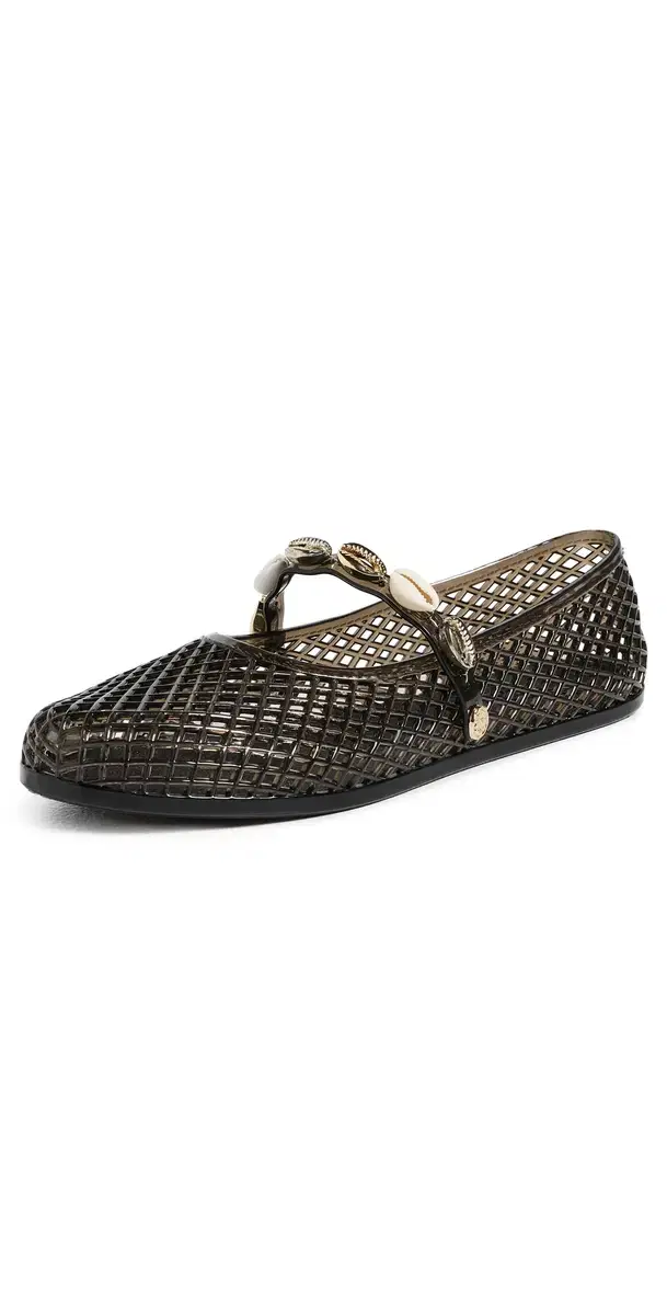 Ancient Greek Sandals Iro Jelly Flats Black