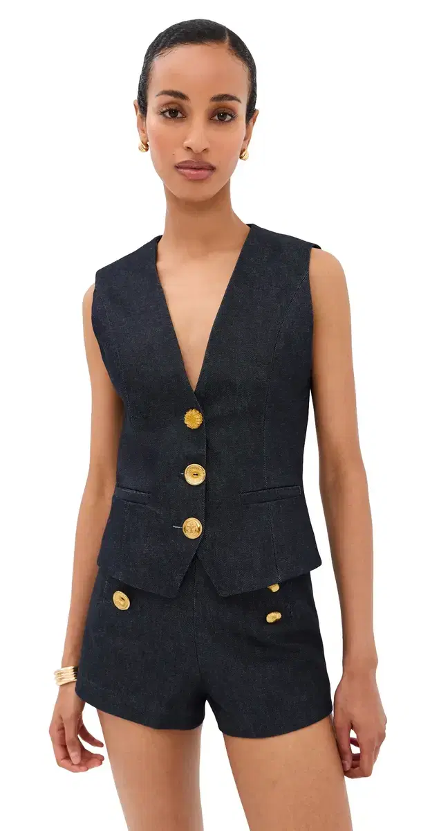 Anita Waistcoat Indigo