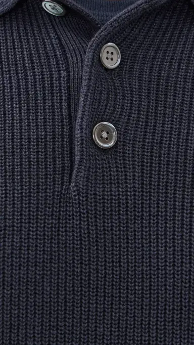 Alex Mill Eastwood Polo In Cotton Linen Dark Navy S | Thumbnail 6 Alex Mill Eastwood Polo In Cotton Linen Dark Navy S | Thumbnail 6