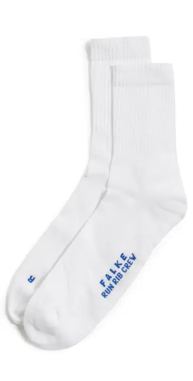 FALKE Run Rib Crew Socks White 42-43 | Thumbnail 1