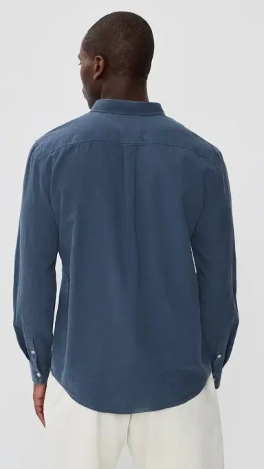 Marine Layer Better Than inen Shirt Navy | Thumbnail 3 Marine Layer Better Than inen Shirt Navy | Thumbnail 3