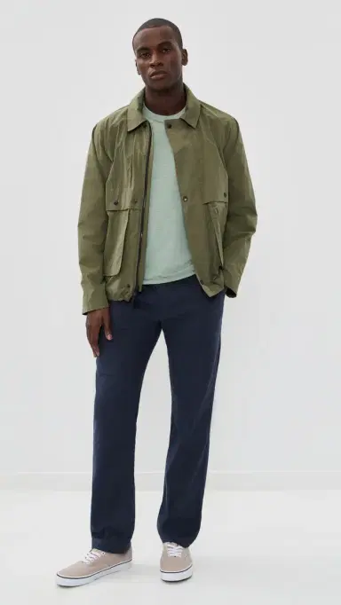 Marine Layer Relaxed Hemp Cotton Tee Iceberg Green S | Thumbnail 5