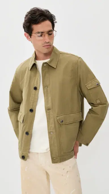 PS Paul Smith Shirt Jacket Olive Green | Thumbnail 2 PS Paul Smith Shirt Jacket Olive Green | Thumbnail 2