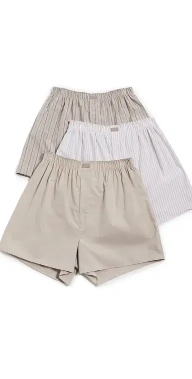 Tommy John Woven Boxer 3 Pack Dove/Classicstripe/Vintagestripe | Thumbnail 1