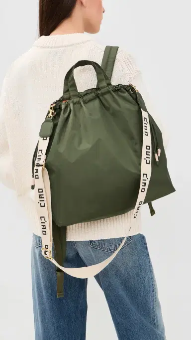 Clare V. Sac Tout Backpack Army One Size | Thumbnail 3