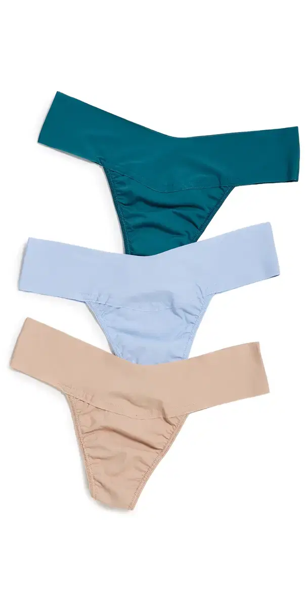 Breathe Natural Rise Thong 3 Pack Multi