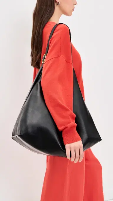 Vince Plonge Vivian Large Hobo Bag Black One Size | Thumbnail 3 Vince Plonge Vivian Large Hobo Bag Black One Size | Thumbnail 3