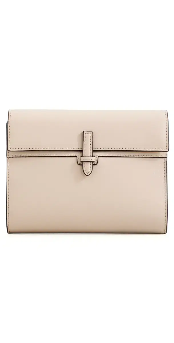 Hunting Season Small Soft Clutch in Nappa Oyster One Size