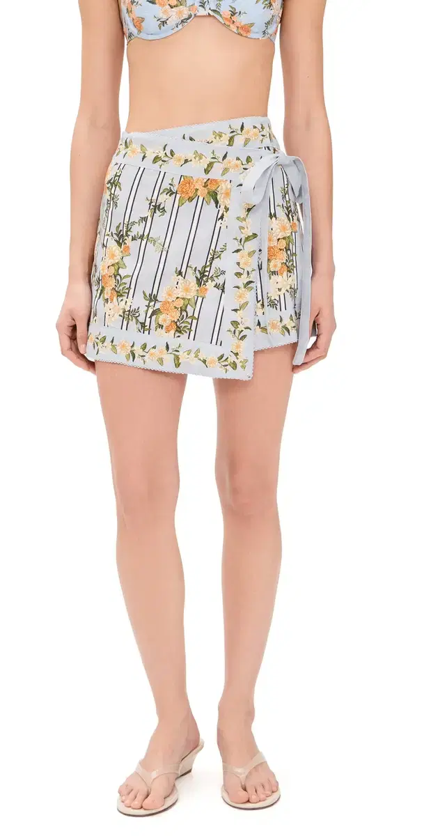 Agua by Agua Bendita Luna Valle Wrap Skirt Multicolor