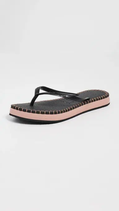 Havaianas Slim Flatform Loop Sandals Black | Thumbnail 2