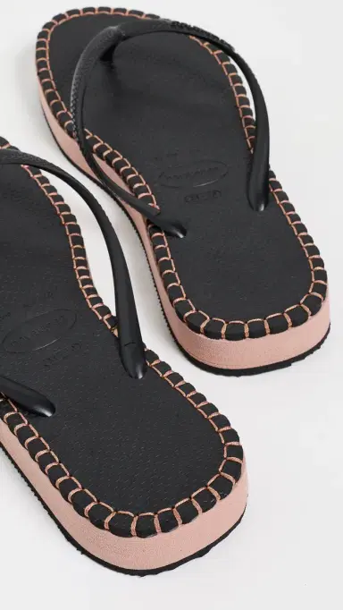 Havaianas Slim Flatform Loop Sandals Black | Thumbnail 4
