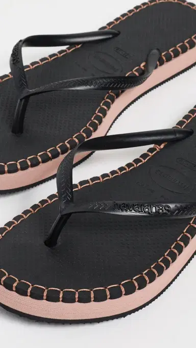Havaianas Slim Flatform Loop Sandals Black | Thumbnail 6