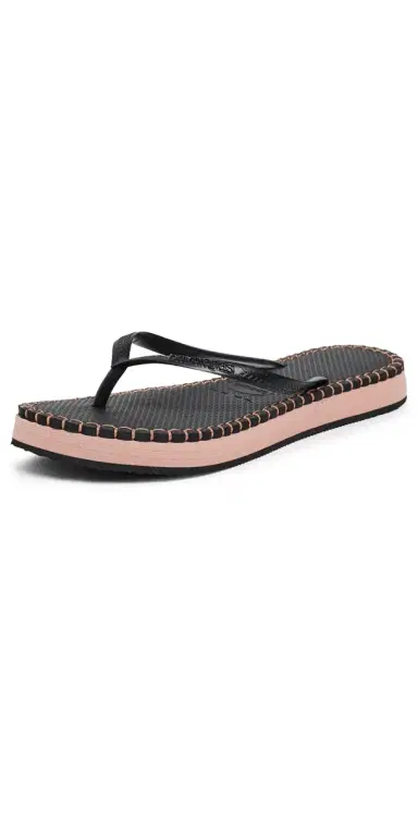 Havaianas Slim Flatform Loop Sandals Black | Thumbnail 1