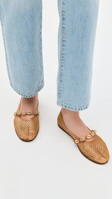 Ancient Greek Sandals Iro Jelly Flats Caramel | Thumbnail 3 Ancient Greek Sandals Iro Jelly Flats Caramel | Thumbnail 3
