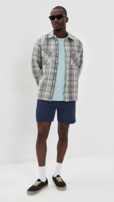 Save Khaki Twill Easy Shorts 6 Navy XL | Thumbnail 5 Save Khaki Twill Easy Shorts 6 Navy XL | Thumbnail 5
