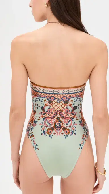Zimmermann Aster Scarf Tie One Piece Blue Paisley Floral 4 | Thumbnail 3