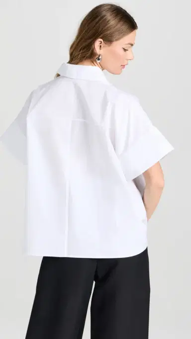 CO Boxy Short Sleeve Shirt White | Thumbnail 3