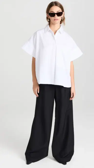 CO Boxy Short Sleeve Shirt White | Thumbnail 5