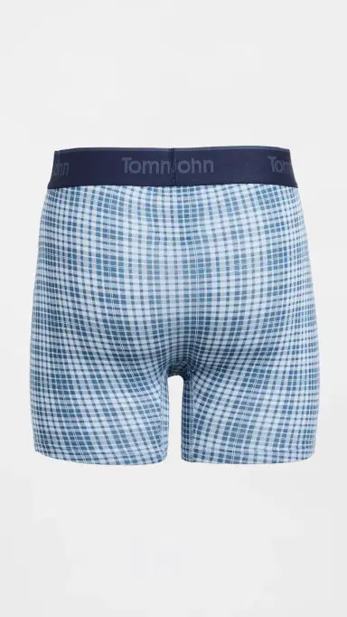 Tommy John Second Skin 4 Trunks 3 Pack Dressblues/Skyway/Flannelsprin | Thumbnail 3