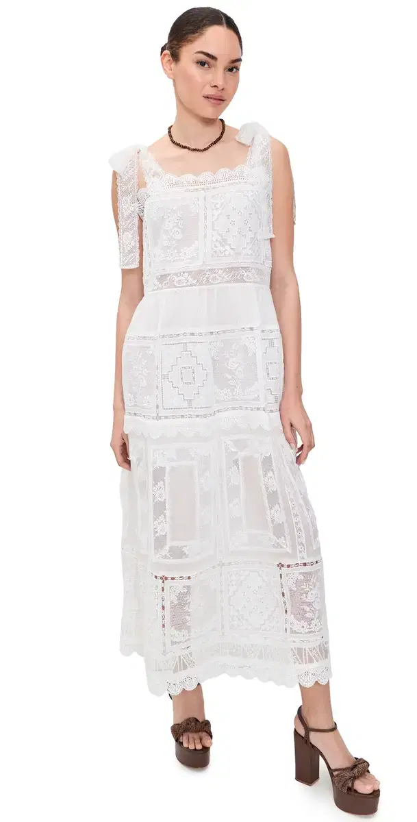 Aster Lace Trim Slip Dress