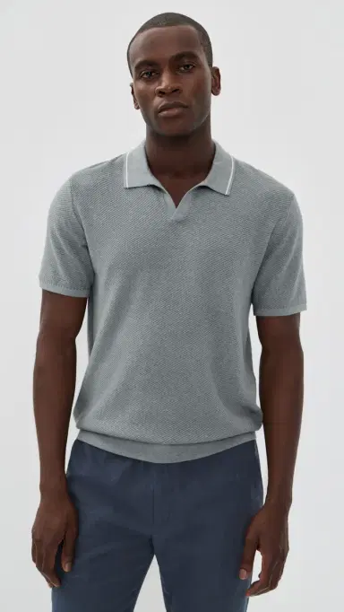 Marine Layer Greyson Sweater Polo late | Thumbnail 2