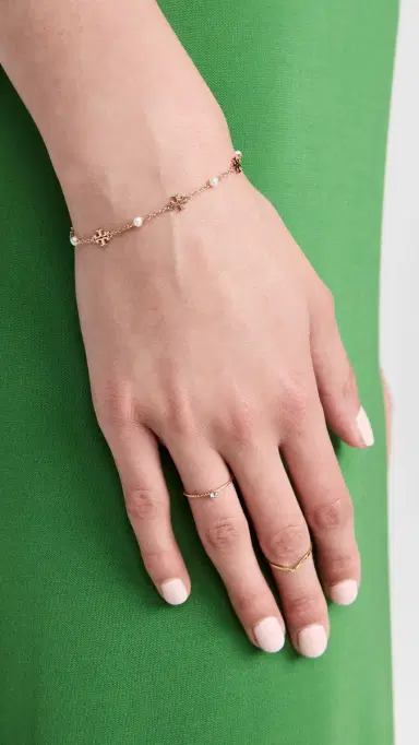Tory Burch Delicate Moondance Pearl Bracelet | Thumbnail 3