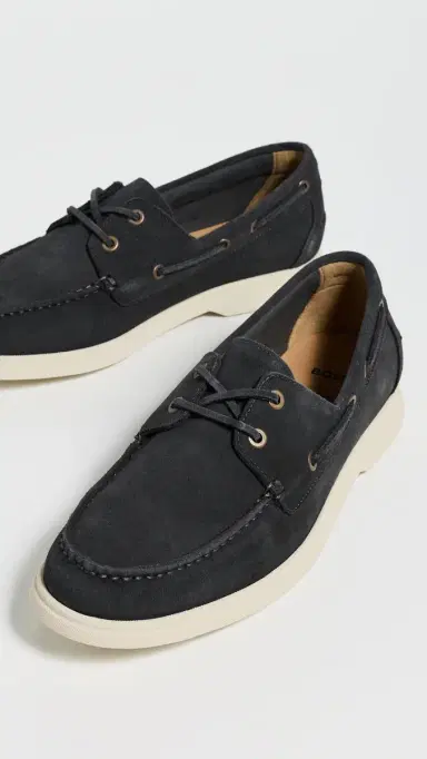 BOSS Sienne Suede Boat Shoes Dark Grey 9 | Thumbnail 4 BOSS Sienne Suede Boat Shoes Dark Grey 9 | Thumbnail 4