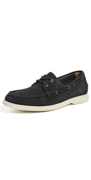 BOSS Sienne Suede Boat Shoes Dark Grey 9 | Thumbnail 1 BOSS Sienne Suede Boat Shoes Dark Grey 9 | Thumbnail 1
