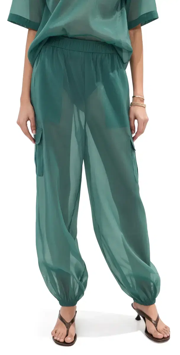 LE BOP Cargo Pocket Pants Jasper Green