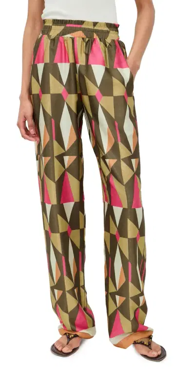 DIARRABLU Leer Pants Caru Olive | Thumbnail 1