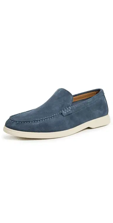 BOSS Sienne Suede Loafers Light Blue | Thumbnail 1