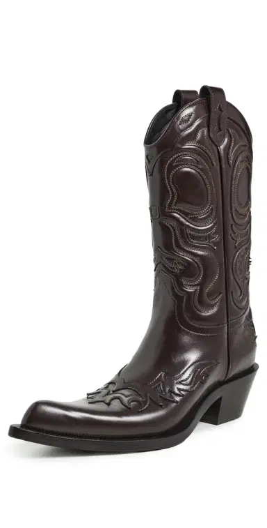Acne Studios Pointy Leather Cowboy Boots | Thumbnail 1